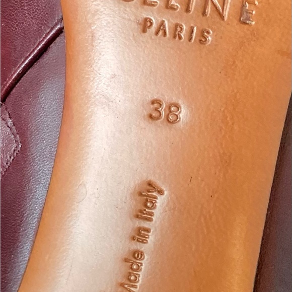 Celine #5 Phoebe Period Burgundy Ankle Boot - Picture 8 of 13